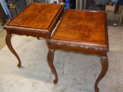 Pair Mahogany Side-End Tables