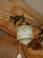 Victorian Hanging Painted Dome Light