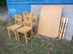 Deco Oak Table and 4 Chairs