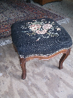 Victorian Needlepoint Footstool