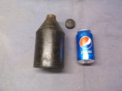 Early Tin Bottle with Cap