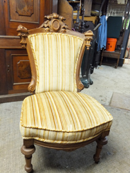Reupholstered Renaissance Revival Side Chair