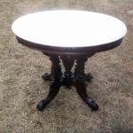 Large Oval Marble Top Table